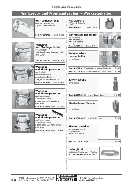 Maschinen Stockert Hauptkatalog