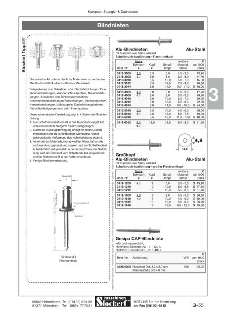 Maschinen Stockert Hauptkatalog