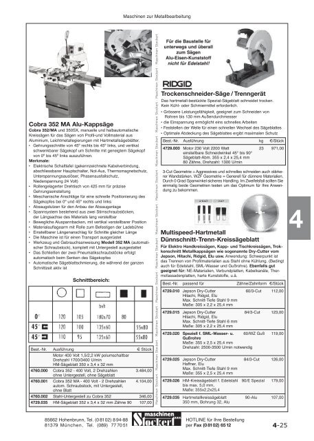 Maschinen Stockert Hauptkatalog