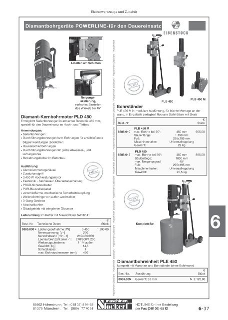 Maschinen Stockert Hauptkatalog