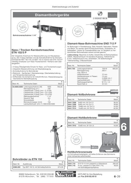 Maschinen Stockert Hauptkatalog