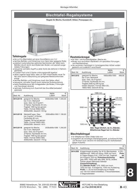 Maschinen Stockert Hauptkatalog