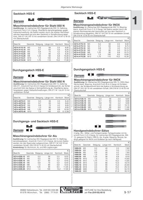 Maschinen Stockert Hauptkatalog