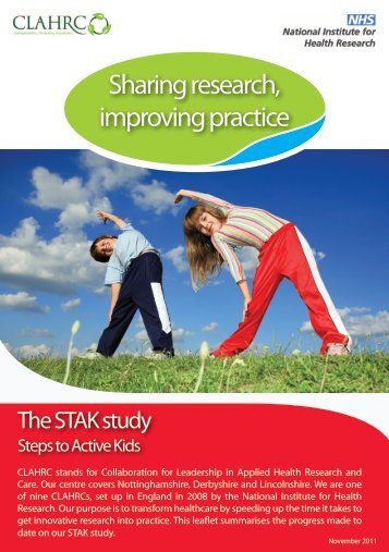 Steps to Active Kids (STAK) - University of Nottingham - NIHR