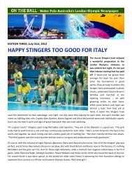 Edition 3 - 31 July  2012 - Australian Water Polo Inc