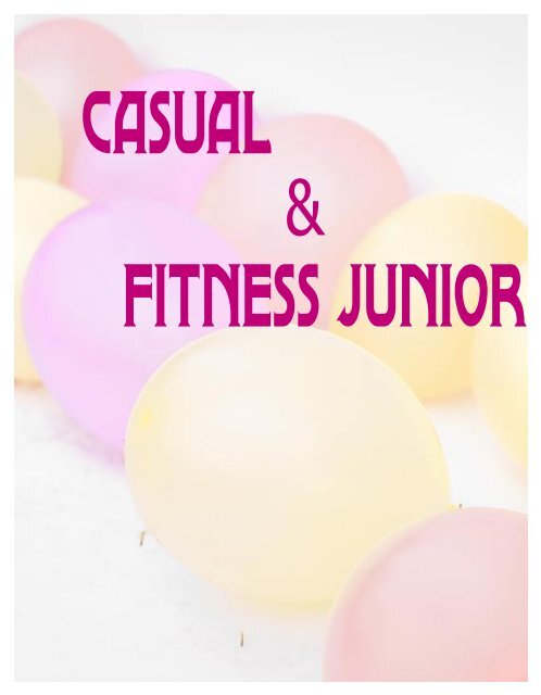 CATALOGO CASUAL FITNESS Primavera Estate 2011 20cm X 25 ...