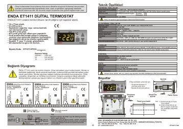 ENDA ET1411 DÄ°JÄ°TAL TERMOSTAT