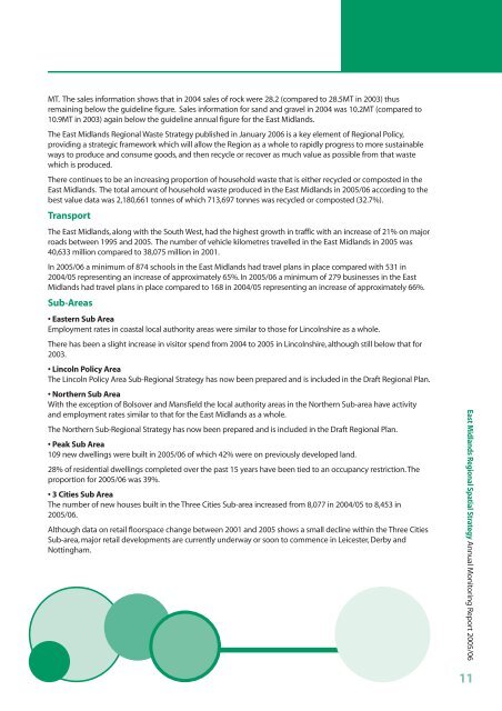 East Midlands Regional Spatial Strategy 2005/06