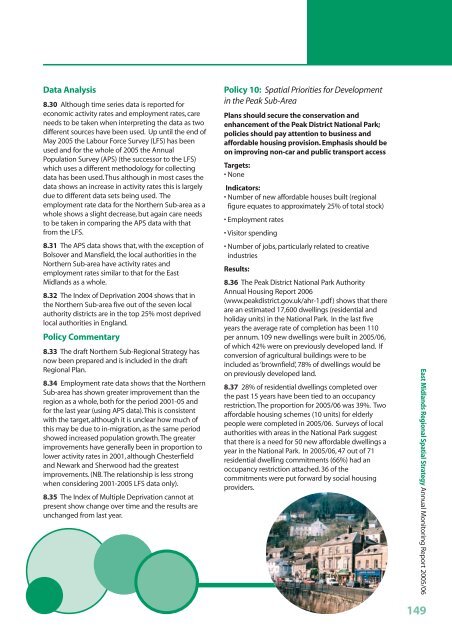 East Midlands Regional Spatial Strategy 2005/06