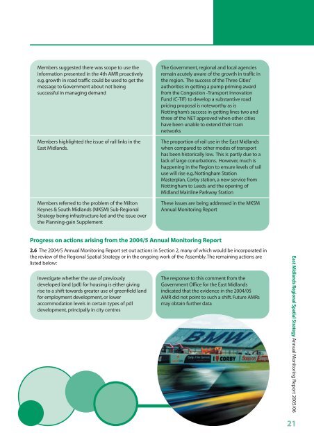 East Midlands Regional Spatial Strategy 2005/06