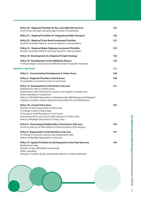 East Midlands Regional Spatial Strategy 2005/06