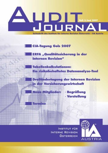 Ausgabe 02_2007 [PDF, 431.3 KB] - Institut fÃ¼r Interne Revision ...