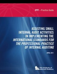 IPPF â Practice Guide Assisting small Internal Audit Activities in ...