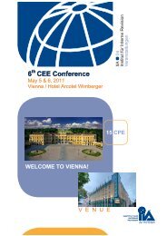 CEE Konferenzprogramm [PDF, 11.8 MB] - Institut fÃ¼r Interne ...