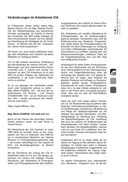 Ausgabe 03_2011 [PDF, 9.1 MB] - Institut fÃ¼r Interne Revision ...