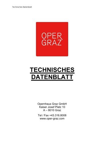 Disposition - Oper Graz