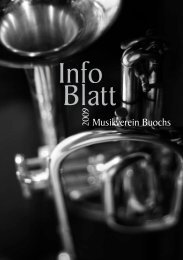 Infoblatt 2009 - Musikverein Buochs