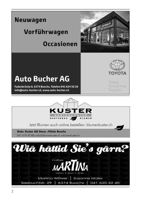 Infoblatt 2009 - Musikverein Buochs