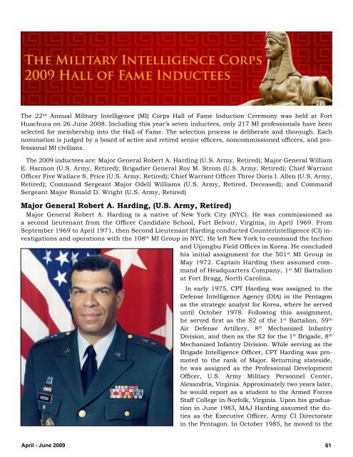 Military Intelligence Professional Bulletin - Federation of American ...