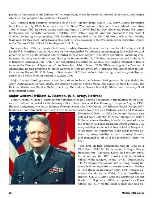 Military Intelligence Professional Bulletin - Federation of American ...