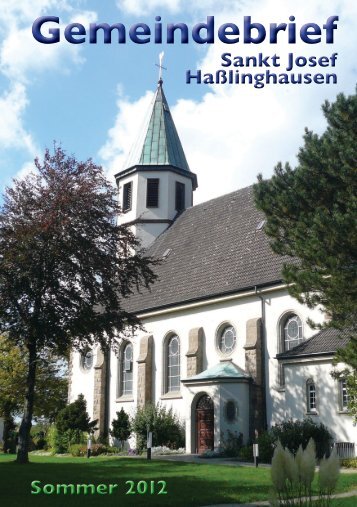 Termine 2012 - St. Josef HaÃŸlinghausen