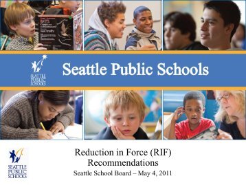 Summary RIF - Seattle Public Schools