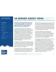 UK BORDER AGENCY NEWS - East Midlands Councils