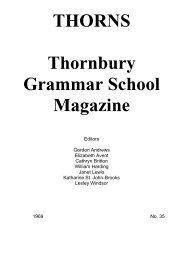 1969 - Thornbury Grammar School
