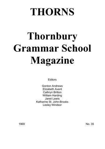 1969 - Thornbury Grammar School