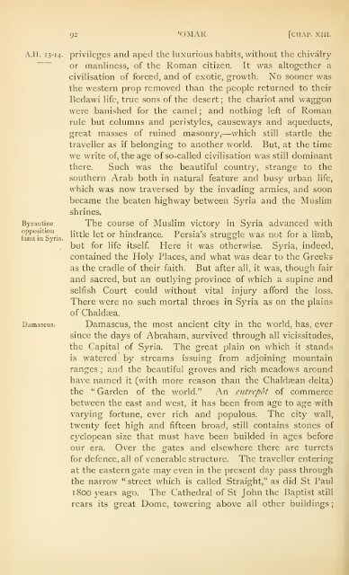 The Chaliphate - Muir - The Search For Mecca