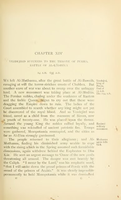 The Chaliphate - Muir - The Search For Mecca