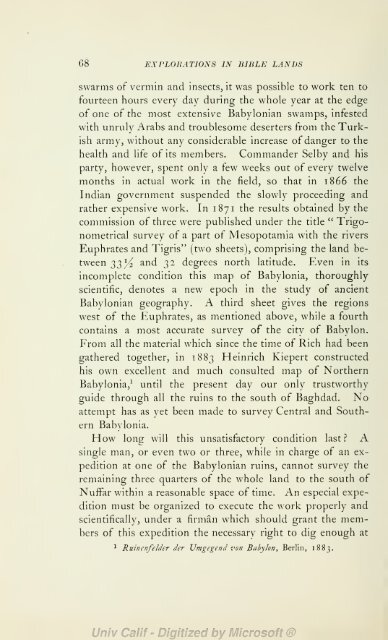 Explorations in Bible lands during the 19th century - H. V. Hilprecht