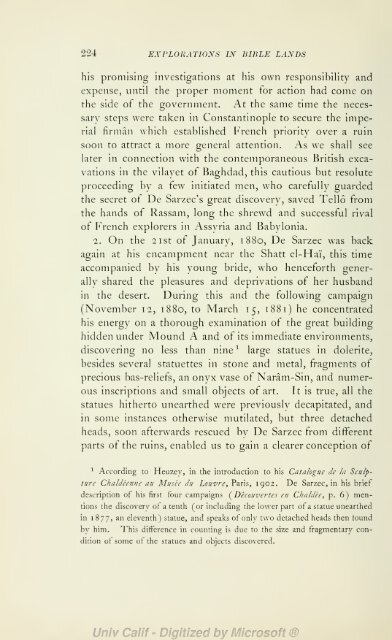 Explorations in Bible lands during the 19th century - H. V. Hilprecht