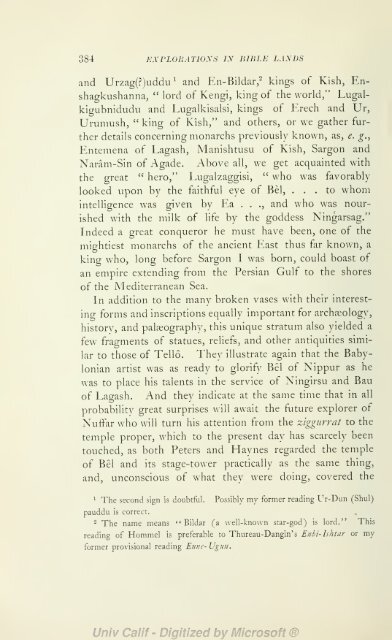 Explorations in Bible lands during the 19th century - H. V. Hilprecht