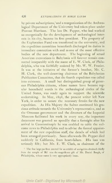 Explorations in Bible lands during the 19th century - H. V. Hilprecht