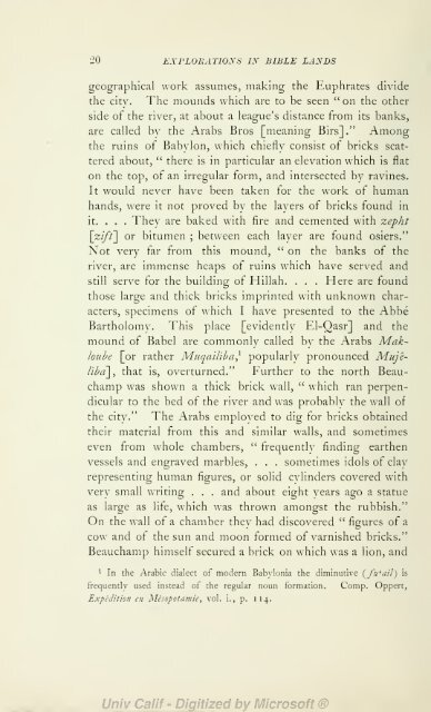 Explorations in Bible lands during the 19th century - H. V. Hilprecht