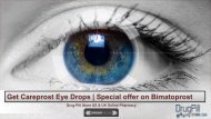 Get Careprost Eye Drops | Special offer on Bimatoprost