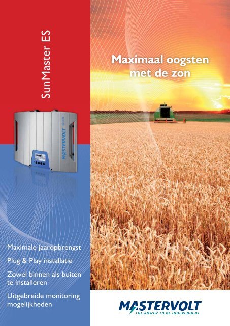 Brochure Mastervolt Sunmaster ES serie - Rechtopzon