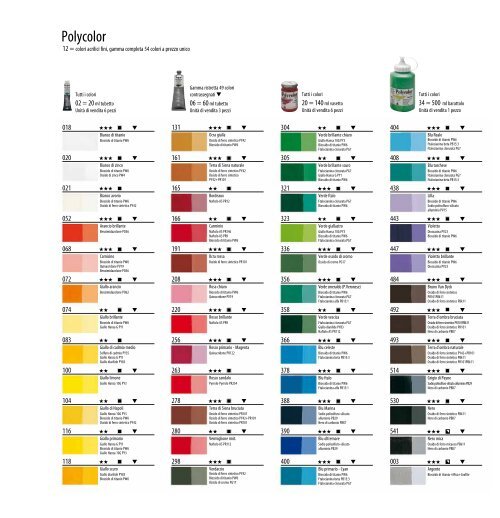 Scarica catalogo colori Polycolor  in formato PDF - CORBARA ...
