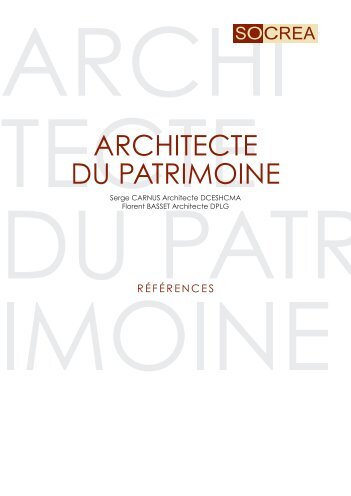 ARCHITECTE DU PATRIMOINE
