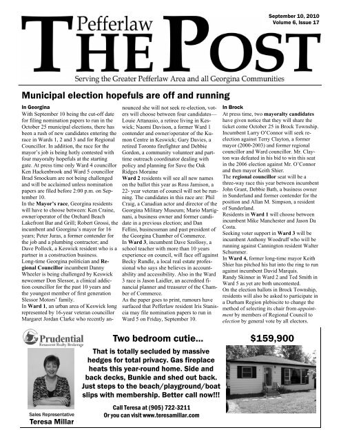 September 10 2010 - The Pefferlaw Post