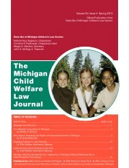 The Michigan Child Welfare Law Journal - Referees Association of ...