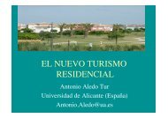 El nuevo turismo residencial, por Antonio Aledo (Univ ... - Alba Sud