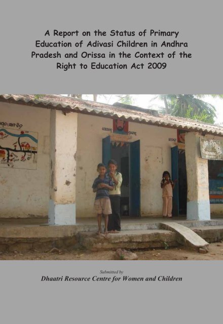 A Report on the Status of Primary Education of Adivasi ...