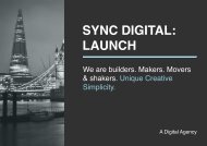 SYNC DIGITAL: LAUNCH