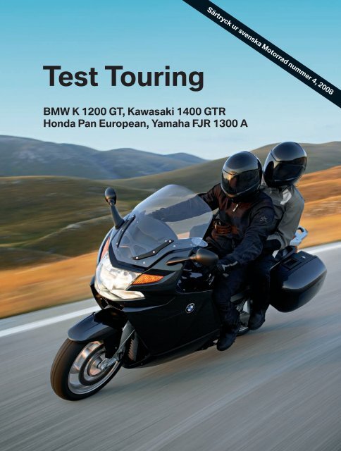 Test Touring BMW, Kawasaki, Honda, Yamaha - BMW Motorrad