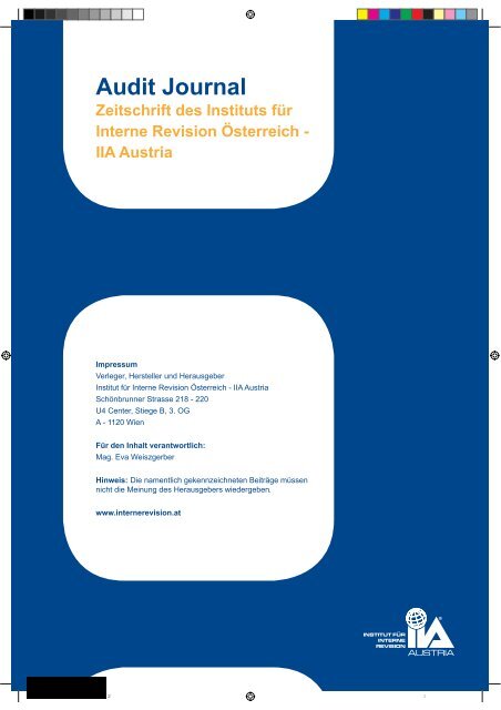 Ausgabe 02_2011 [PDF, 3.4 MB] - Institut fÃ¼r Interne Revision ...