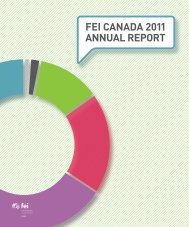 FEI CANADA 2011 ANNUAL REPORT