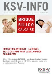 la brique silico-calcaire pour… - Kalksandstein.ch