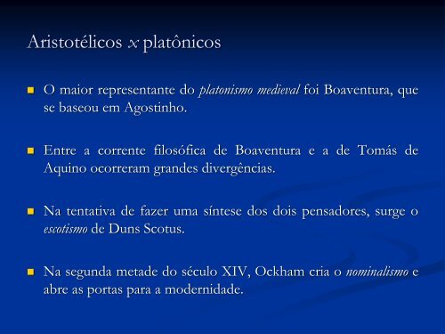 A CoexistÃªncia do Platonismo e do Aristotelismo na Filosofia Medieval